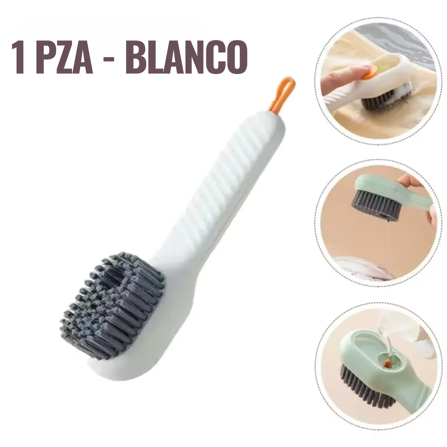 CEPILLO MULTIUSOS CON DISPENSADOR AUTOMÁTICO