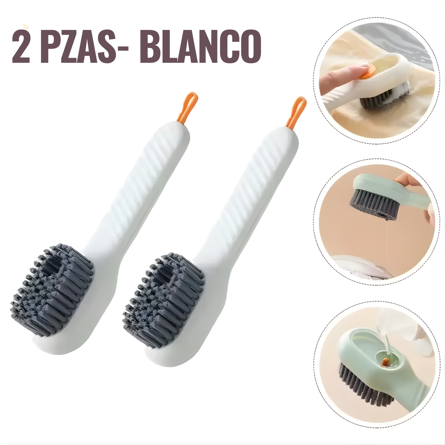 CEPILLO MULTIUSOS CON DISPENSADOR AUTOMÁTICO