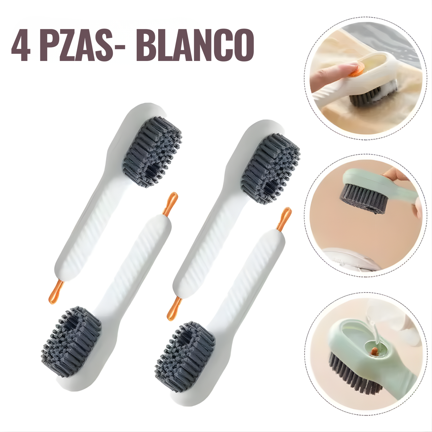 CEPILLO MULTIUSOS CON DISPENSADOR AUTOMÁTICO