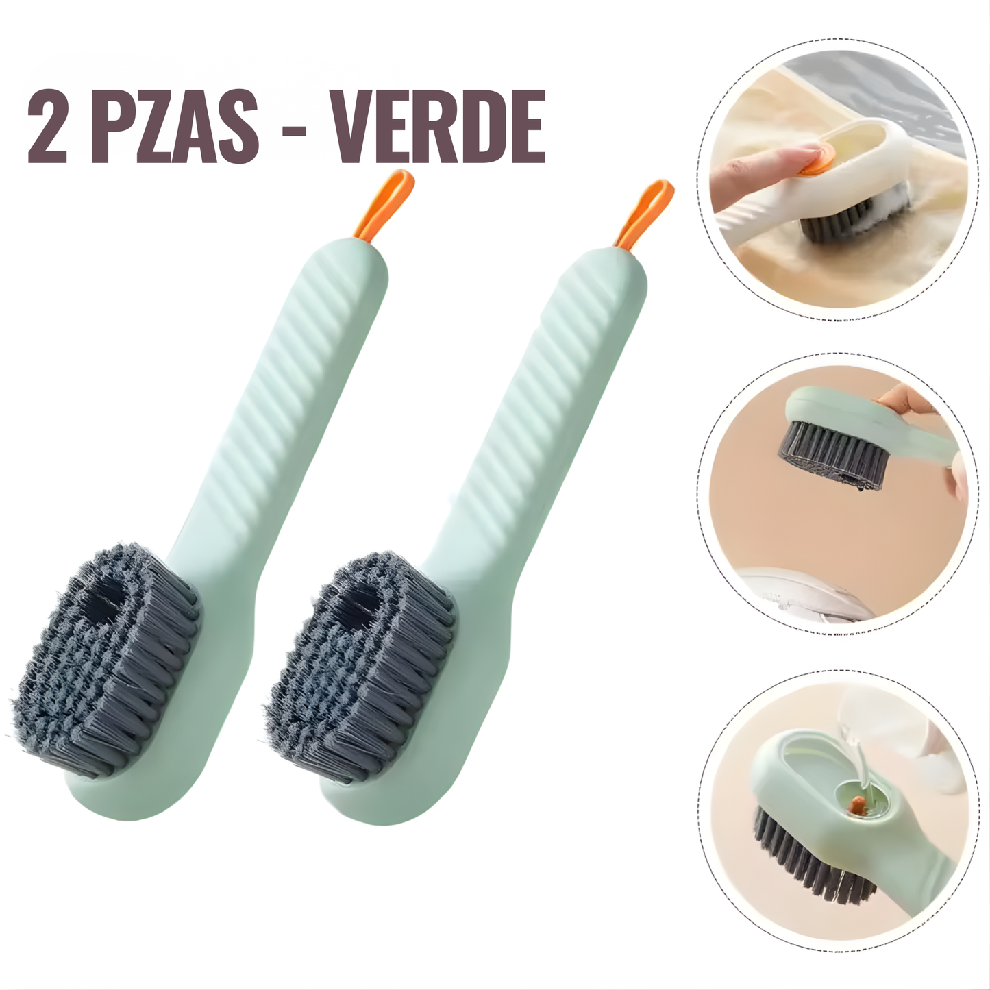 CEPILLO MULTIUSOS CON DISPENSADOR AUTOMÁTICO