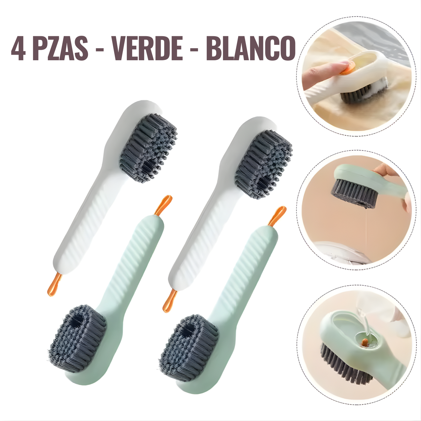 CEPILLO MULTIUSOS CON DISPENSADOR AUTOMÁTICO