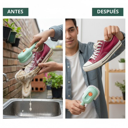 CEPILLO MULTIUSOS CON DISPENSADOR AUTOMÁTICO