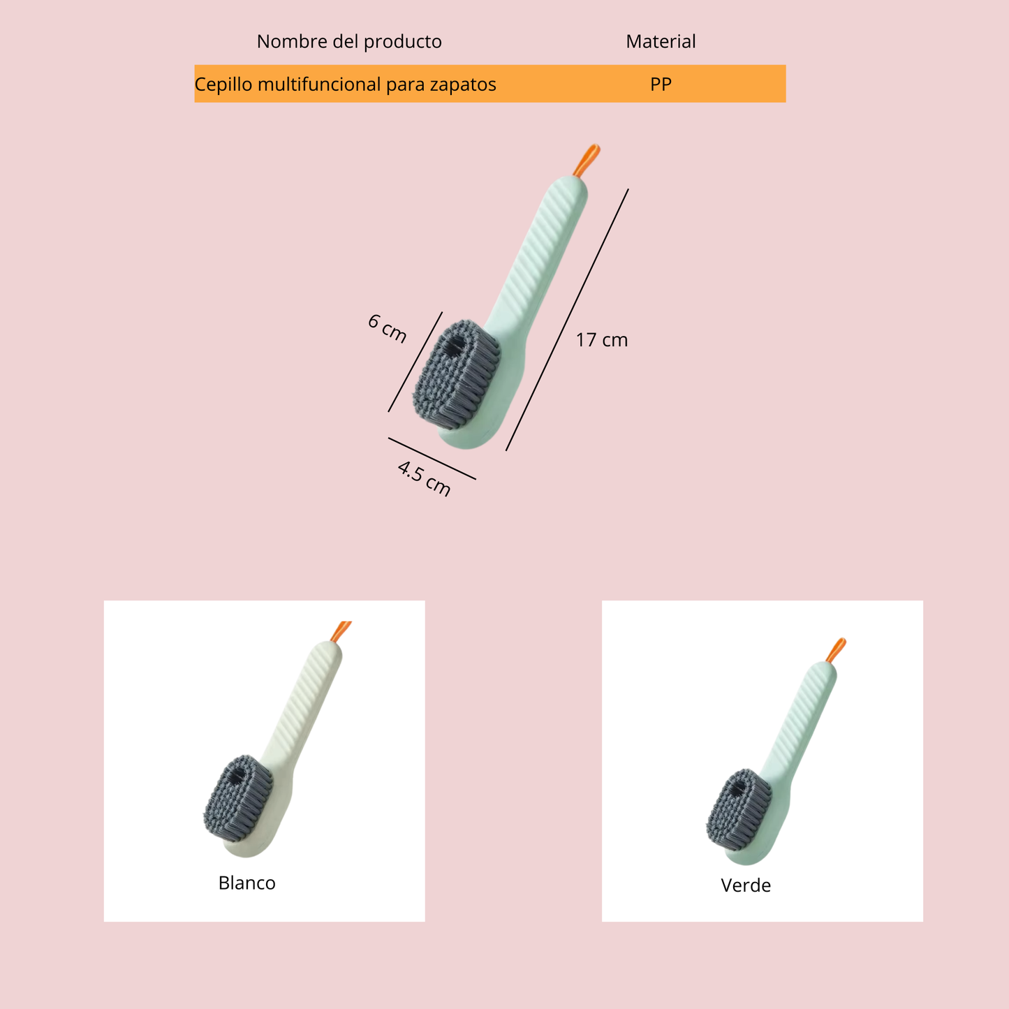 CEPILLO MULTIUSOS CON DISPENSADOR AUTOMÁTICO
